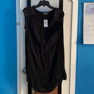 *NWT* Astr sleeveless black top w/ embellishments